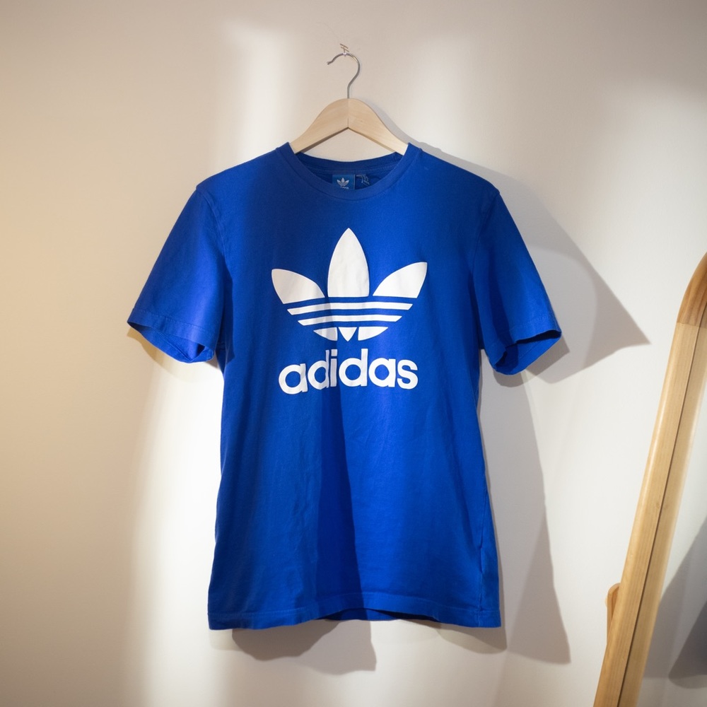 Adidas Tee in Royal Blue. Size M.